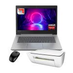 Laptop Lenovo Ideapad 330-14AST AMD A4-9125 1TB DD 8GB Ram Gris más Impresora y Mouse