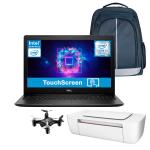 Laptop DELL Inspiron 3583 15.6 TouchScreen Core i3-8145U 8GB 128GB SSD más Micro Drone mochila e impresora
