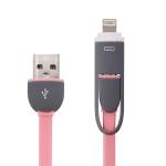 Cable Plano 2 en 1 (5 & 8 Pines) Rosa LG 2IN1-0508 PINK