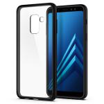 Funda Samsung Galaxy A8 2018 Spigen Ultra Hybrid Transparente Negro