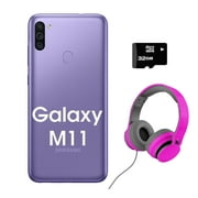 Smartphone Samsung Galaxy M11 32GB 3GB - Violeta - 1 año de garantía más Micro SD 32GB y Audifonos Samsung M11