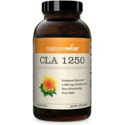 Suplemento CLA 1250 NatureWise Apoyo Muscular Ejercicio 180 Softgels NatureWise NW-85366366