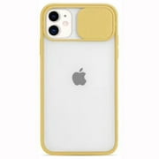 Funda Case para iPhone 11 Pro Max IDENMEX Matte con Protector de Camara Color Amarillo