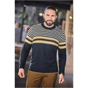 308-60 Sweater Para Hombre Color Azul Cuello Redondo cklass 308-60