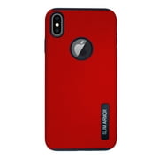 Funda new case doble capa mas vidrio templado para iPhone X | XS Rojo Atti New Case