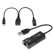 Conector Ethernet LAN Y Adaptador USB 2.0 para Fire Stick 2nd Y 3rd Sunnimix Adaptador de transmisión de medios