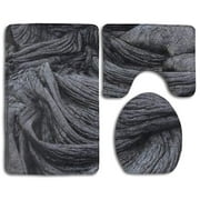 ABPHQTO Lava de enfriamiento Juego de alfombras de baño de 3 piezas Alfombra de baño Alfombra de con ABPHQTO Cont-CHAPPLE-38675