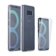 Funda 360° de silicon para Samsung Galaxy S8 Transparente ATTI Blanck 360°