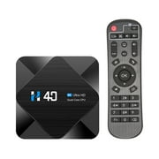 H40 Android 10.0 Smart TV Box Allwinner H616 Quad-core UHD 4K Media Player 6K HDR10 H.265 VP9 4GB / Abanopi 16G
